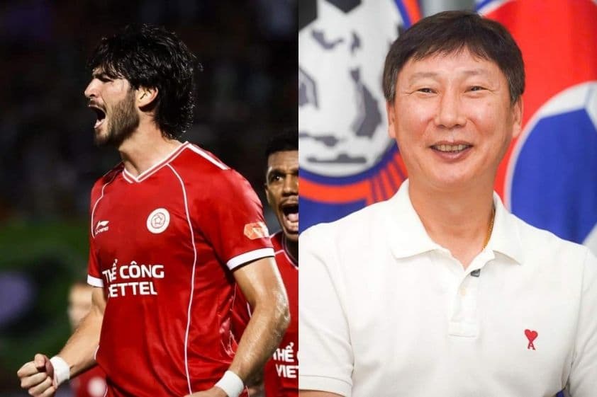 Cầu thủ nhập tịch Nguyễn Xuân Son (Rafaelson) trong màu áo câu lạc bộ V-League và một quan chức VFF, thể hiện sự cân nhắc giữa khát vọng chiến thắng và việc duy trì bản sắc đội tuyển.
