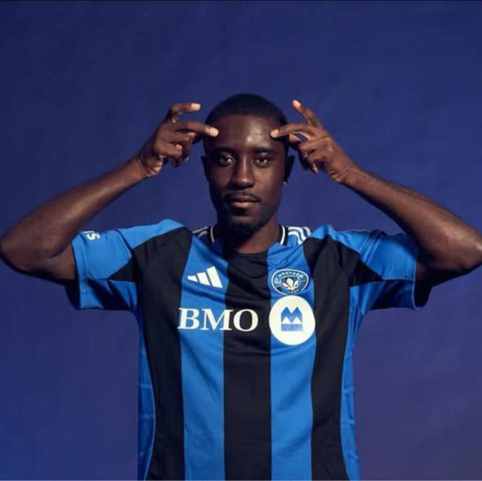 Cầu thủ Prince Owusu của CF Montreal, đại diện cho tinh thần tập thể và khát khao của đội.