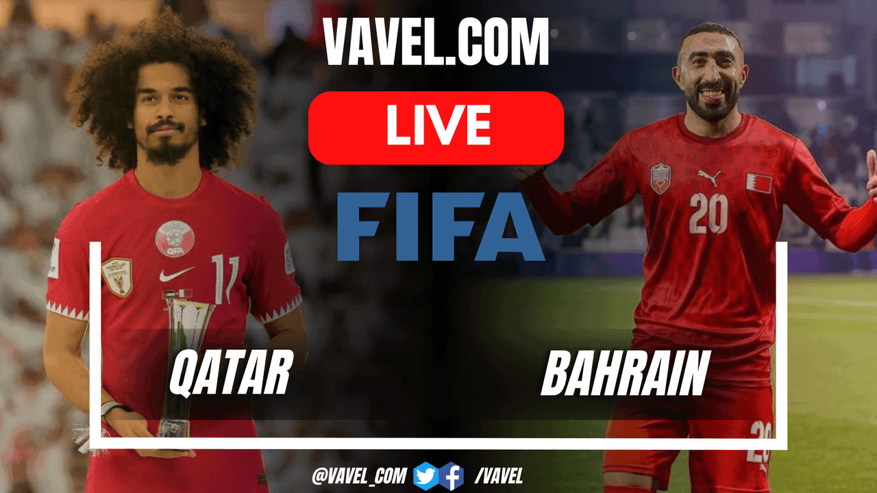 Cầu thủ Qatar và Bahrain đối đầu trong trận giao hữu FIFA Day