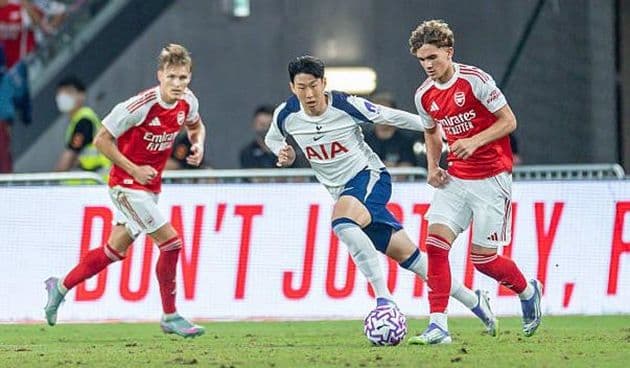 Cầu thủ Son Heung-min của Tottenham trong trận đấu thể hiện phong độ cao.