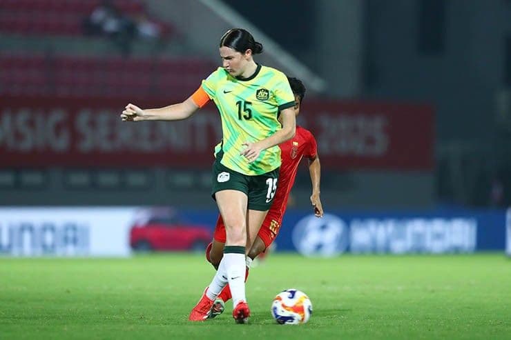 Cầu thủ U23 nữ Australia trong trận chung kết vô địch ASEAN Cup 2025.