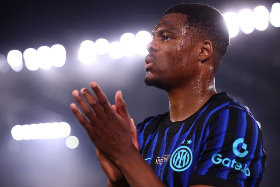 Denzel Dumfries, cầu thủ được Real Madrid nhắm đến, trong màu áo Inter Milan
