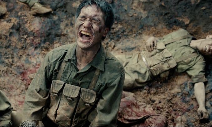 Diễn viên Đỗ Nhật Hoàng trong vai người lính Đặng Huy Cường trên chiến trường khốc liệt