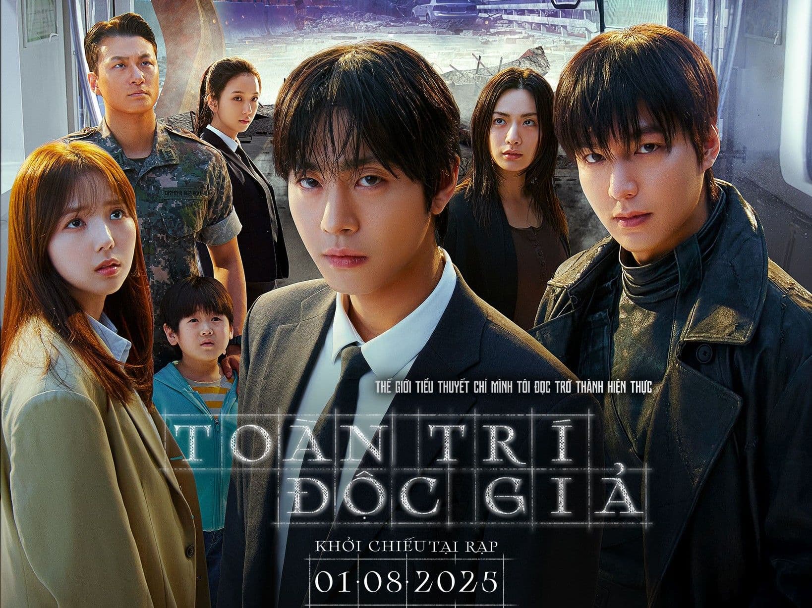 Dàn diễn viên chính của phim 'Toàn trí độc giả' trong poster quảng bá