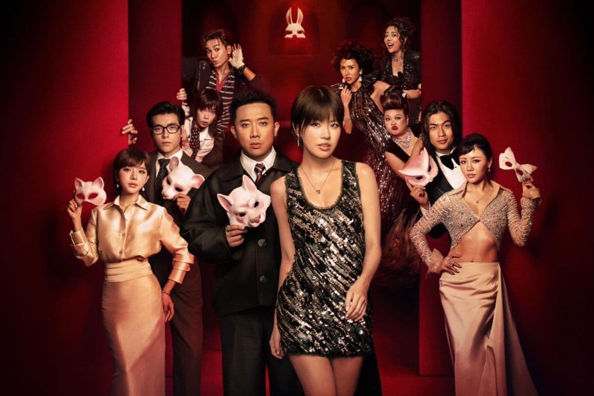 Dàn diễn viên phim 'Thỏ ơi' cùng Trấn Thành trong poster quảng bá với mặt nạ thỏ