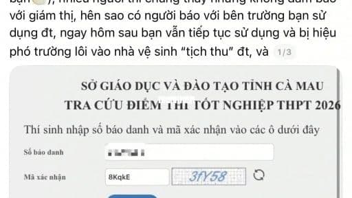 Giao diện tra cứu điểm thi tốt nghiệp THPT, minh họa cho giải pháp ứng dụng công nghệ để tăng cường minh bạch và giám sát trong thi cử.