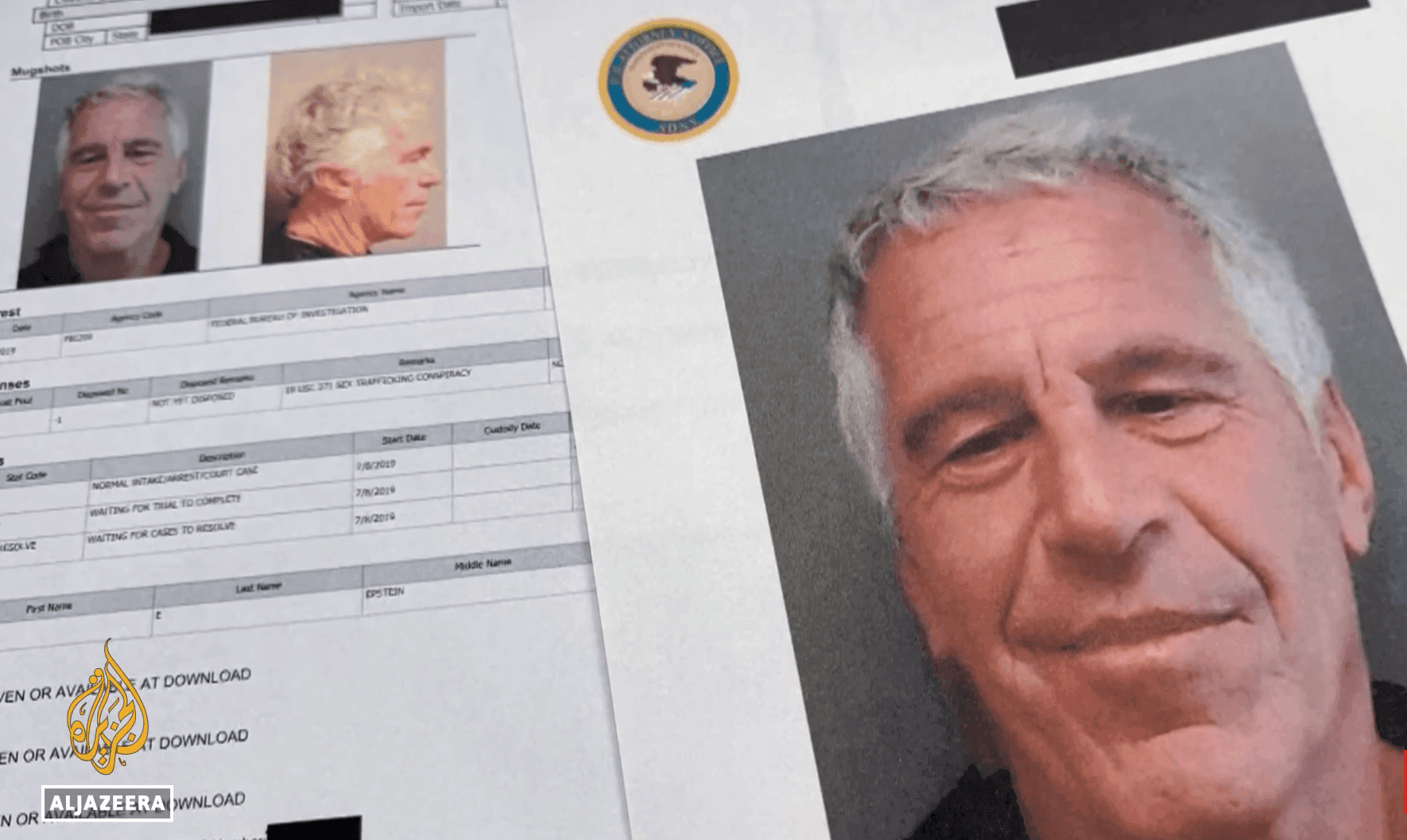 Hồ sơ pháp lý của Jeffrey Epstein, bao gồm ảnh chụp và thông tin cá nhân, hé lộ mạng lưới quyền lực ngầm của ông ta.