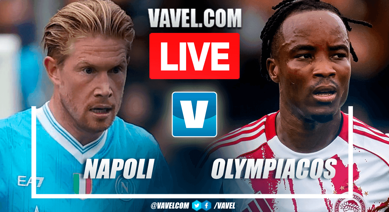 Đồ họa trận đấu giao hữu cuối cùng giữa Napoli và Olympiacos.