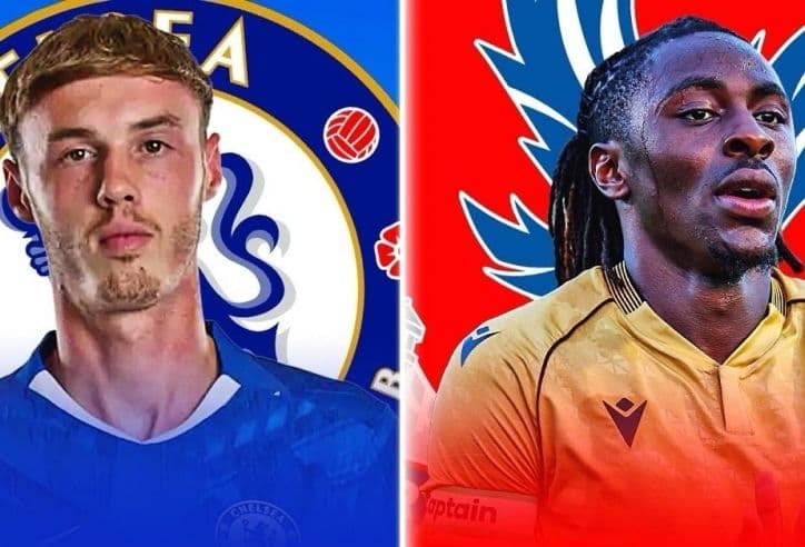 Hai cầu thủ đại diện Chelsea và Crystal Palace đối đầu trước trận đấu Ngoại hạng Anh.