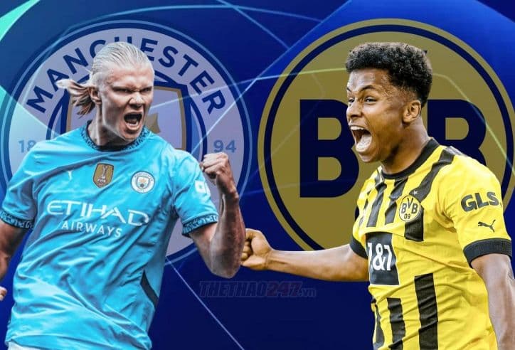 Hai cầu thủ đối đầu quyết liệt trên sân