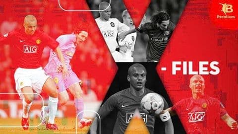 Hai cầu thủ đối đầu trên sân cỏ, tượng trưng cho sự tương phản giữa hai đội Mazatlán và Pachuca.