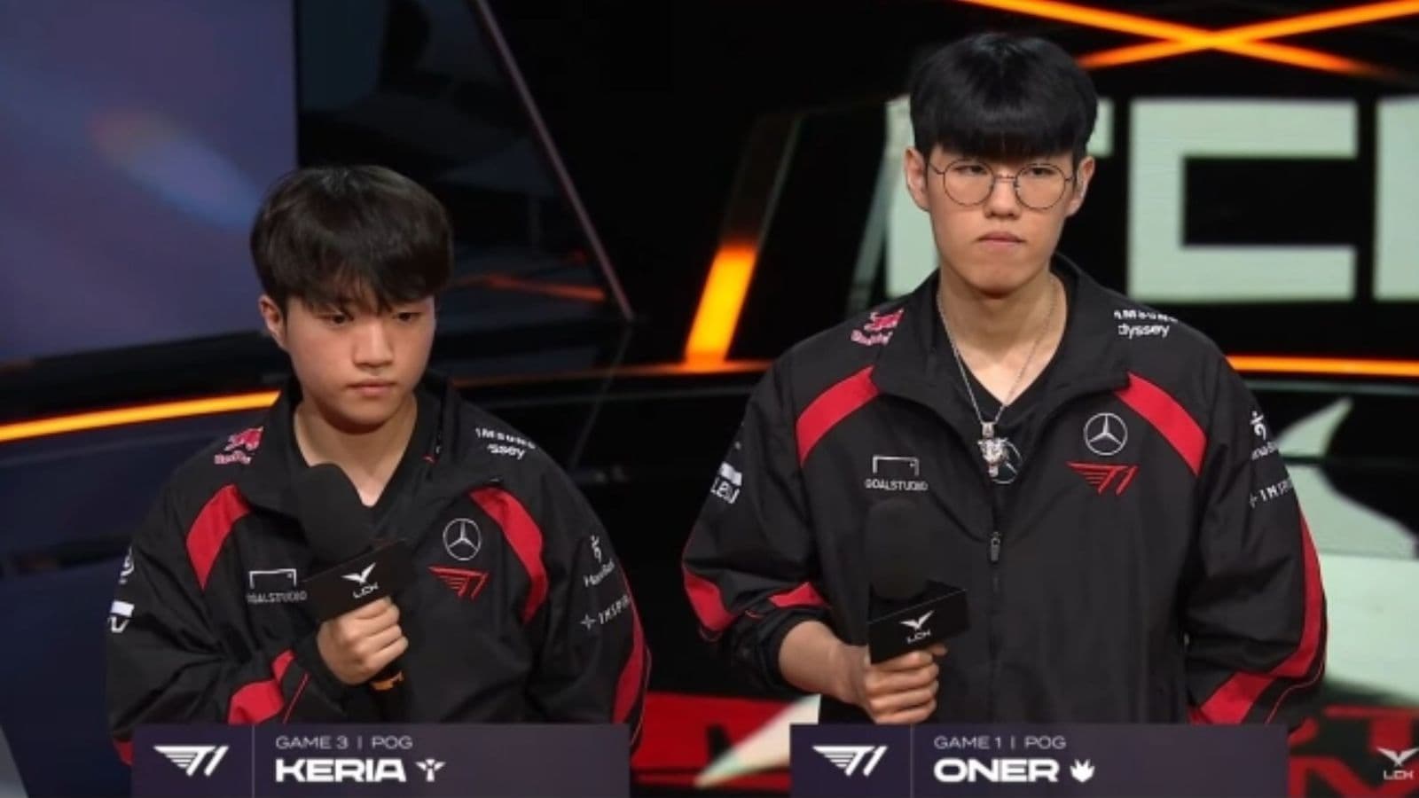 Hai tuyển thủ T1 Keria và Oner tại giải đấu MSI 2025