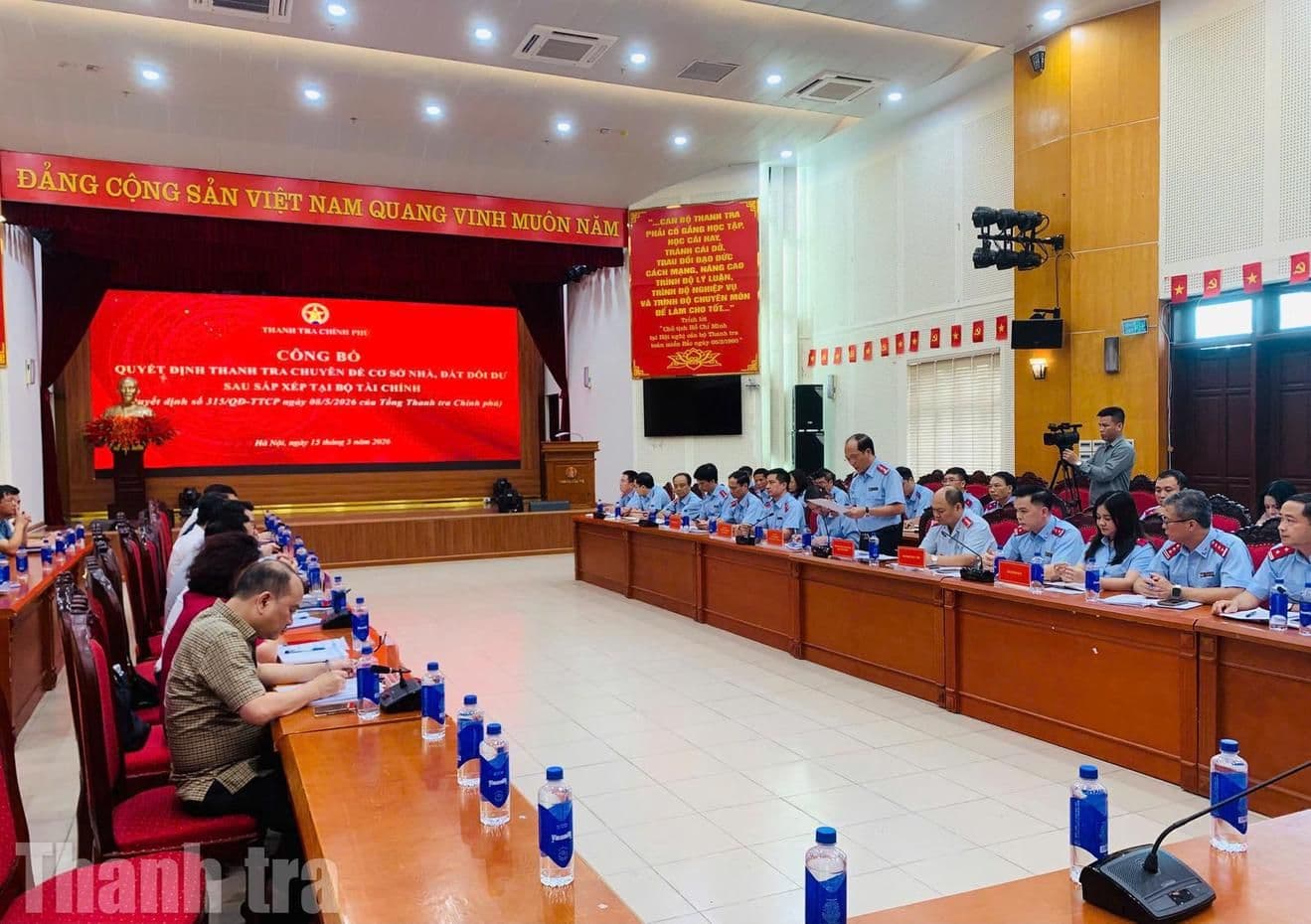 Hội nghị công bố quyết định thanh tra chuyên đề về quản lý nhà đất dôi dư của Thanh tra Chính phủ