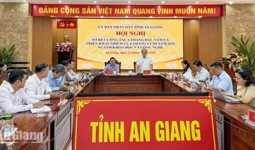 Hội nghị về phát triển kinh tế số tại An Giang, minh họa các mục tiêu phát triển mới của tỉnh.