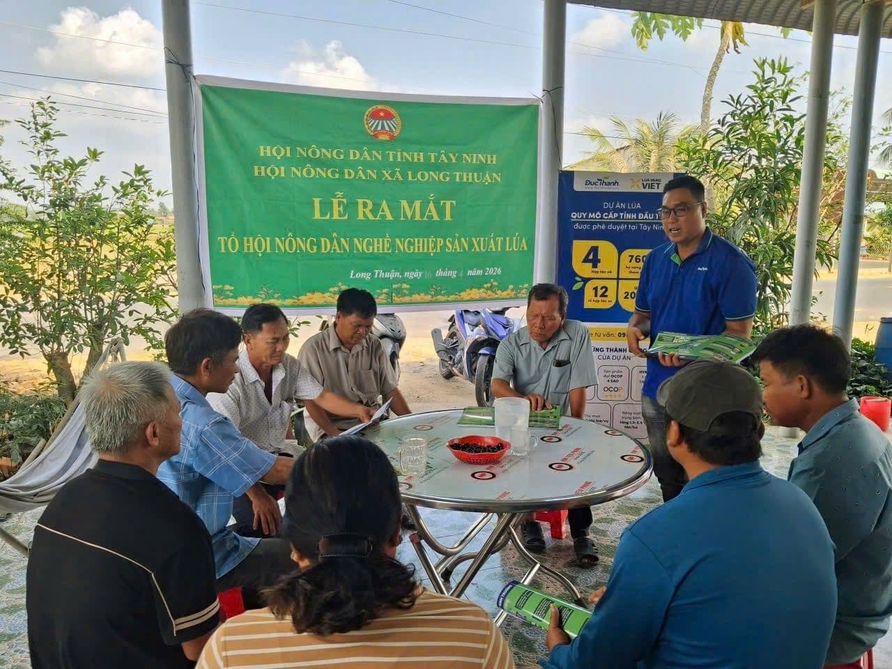Hội Nông dân tỉnh Tây Ninh ra mắt tổ hội sản xuất lúa, thể hiện tinh thần đoàn kết và vai trò trung tâm của nông dân trong phát triển bản sắc Việt.