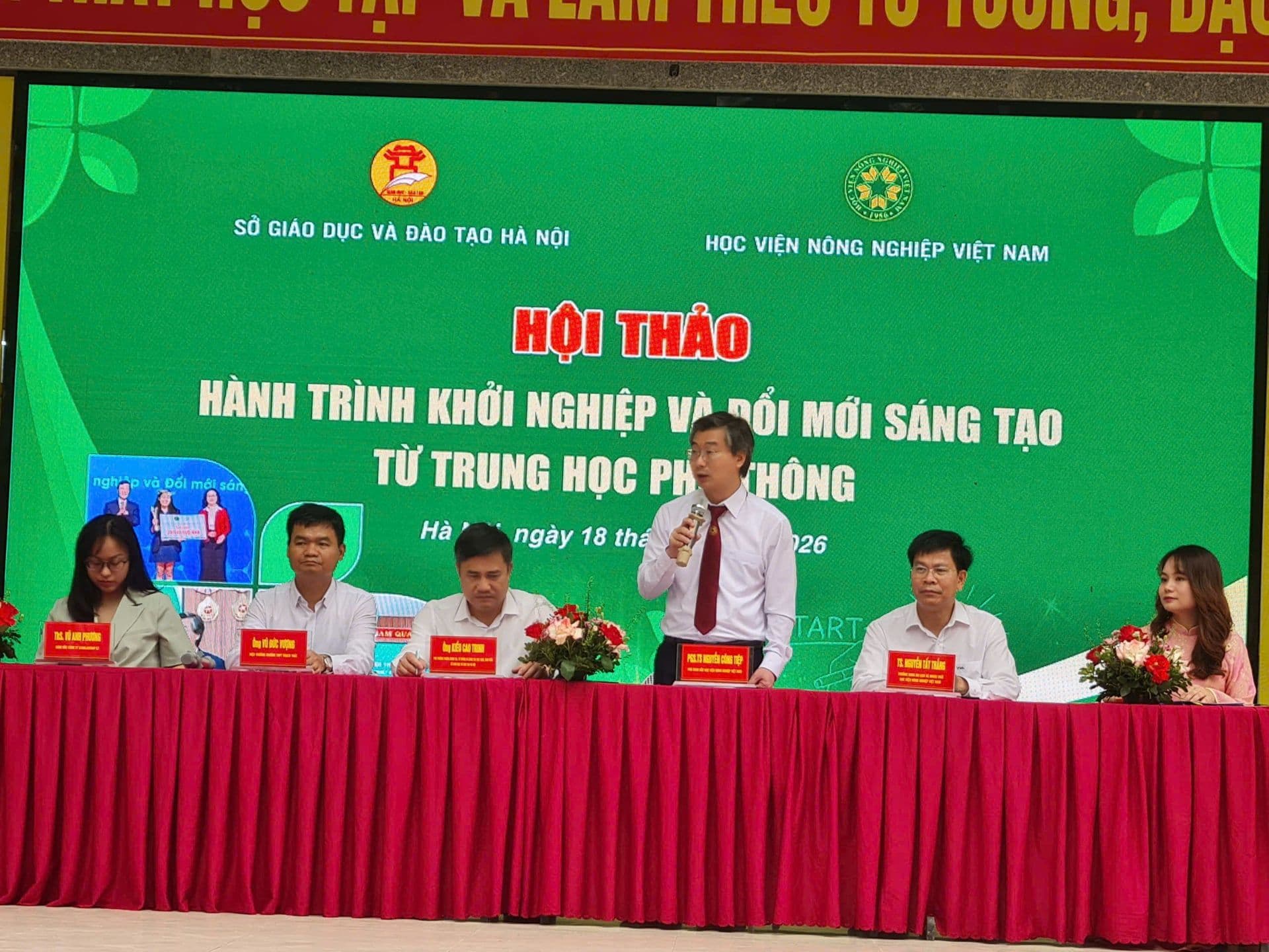 Hội thảo khởi nghiệp và đổi mới sáng tạo do Bộ GD&ĐT và Học viện Nông nghiệp Việt Nam tổ chức