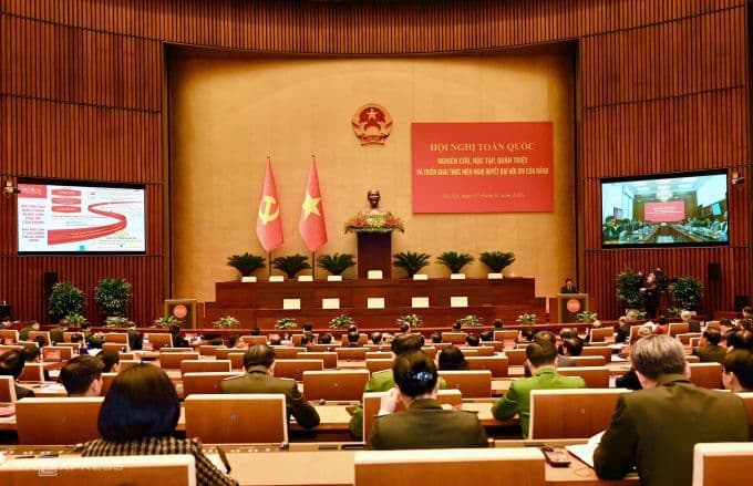 Hội trường Diên Hồng, nơi diễn ra Đại hội XIV, là nguồn gốc của các văn kiện chính sách mà VTV1 giúp kết nối với đời sống thực tiễn.