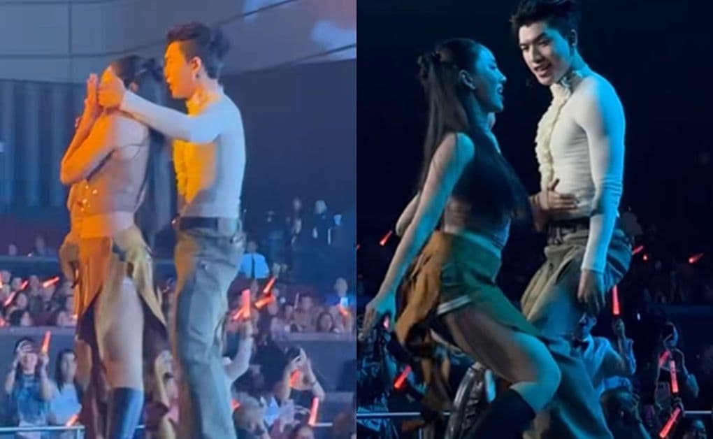 HIEUTHUHAI biểu diễn gây tranh cãi với vũ đạo thắt lưng tại Las Vegas.