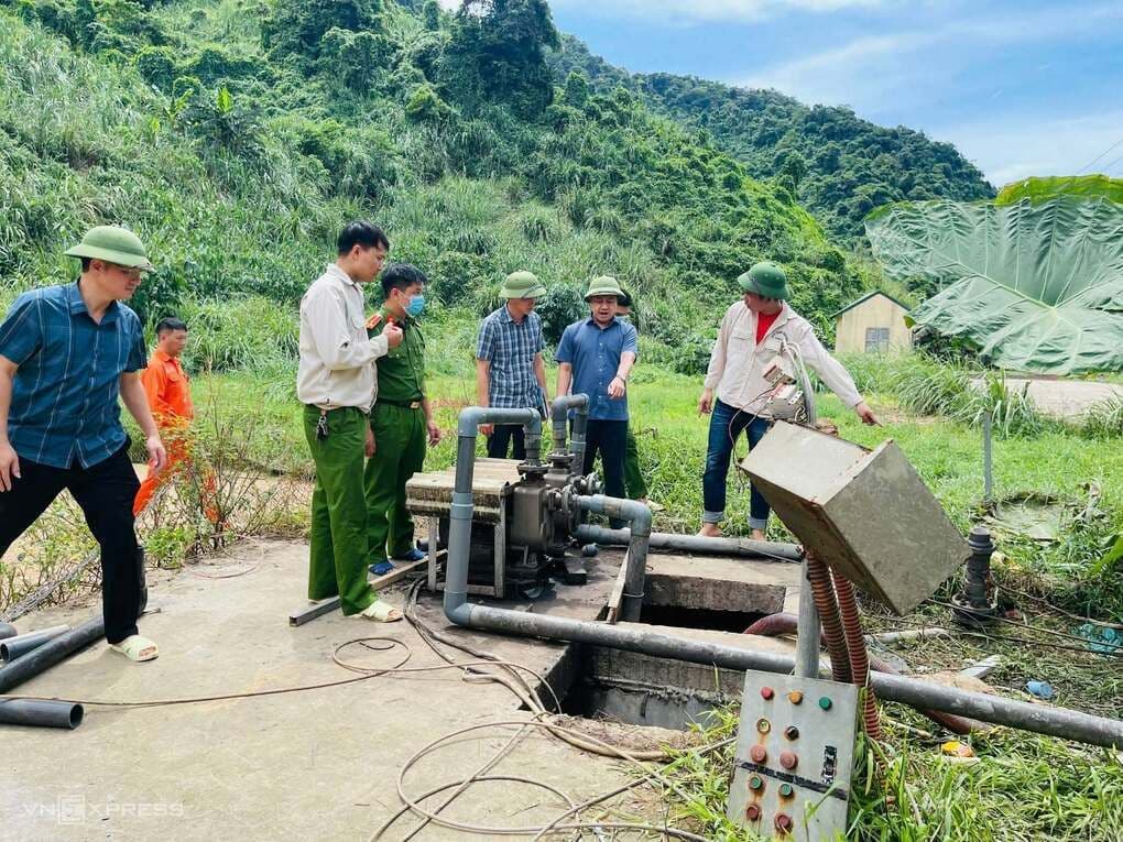 Hiện trường vụ tai nạn điện giật và ngạt khí tại khu xử lý chất thải trang trại lợn Dabaco Thanh Hóa