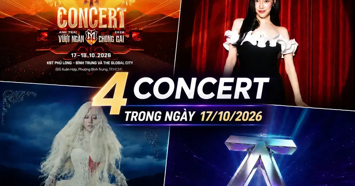 Hình ảnh tổng hợp 4 sự kiện concert diễn ra cùng đêm 17/10 tại TP.HCM.