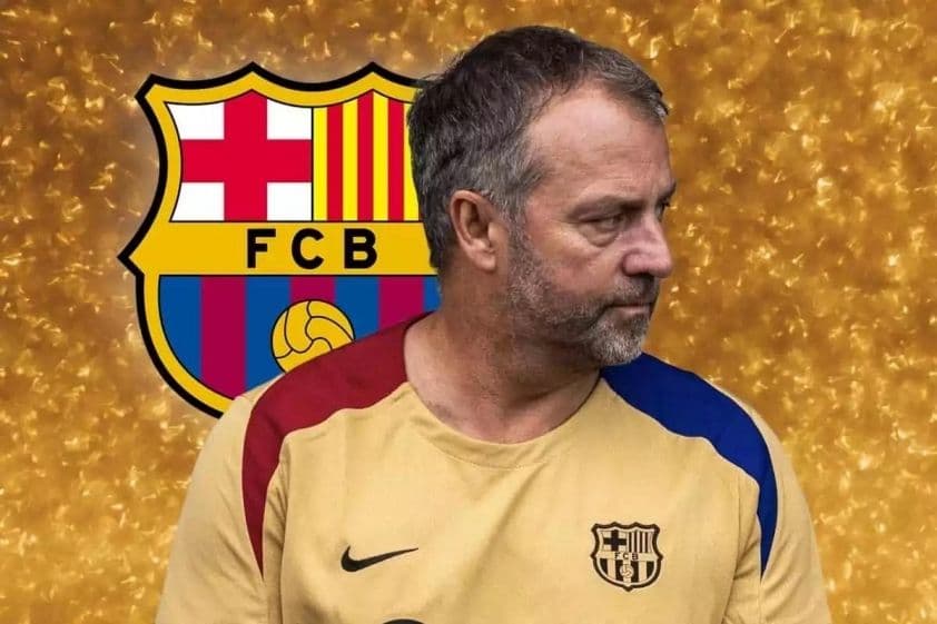 HLV Hansi Flick của Barcelona, người đã trao cơ hội cho các tài năng trẻ trong trận giao hữu.