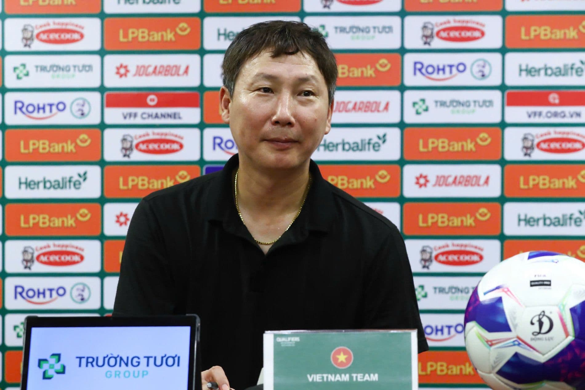 HLV Kim Sang Sik của U23 Việt Nam bày tỏ lo ngại về khả năng dứt điểm.