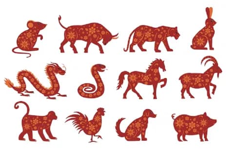 Hình ảnh 12 con giáp, biểu tượng văn hóa truyền thống Việt Nam, gợi nhắc về các giá trị tâm linh và cội nguồn.