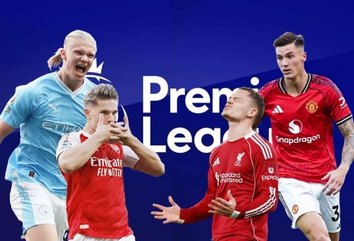 Hình ảnh các cầu thủ nổi bật và logo giải đấu, tượng trưng cho ý nghĩa của trận đấu trong việc định hình tương lai và mục tiêu cạnh tranh