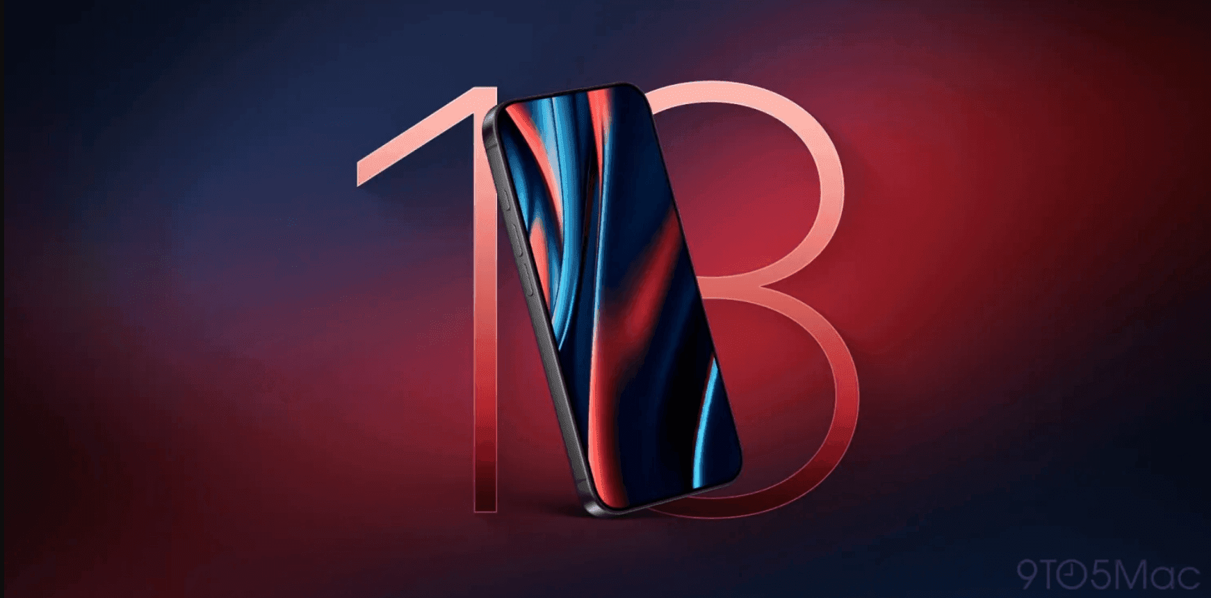 Hình ảnh concept iPhone 18 Pro Max với số 18 lớn ở hậu cảnh