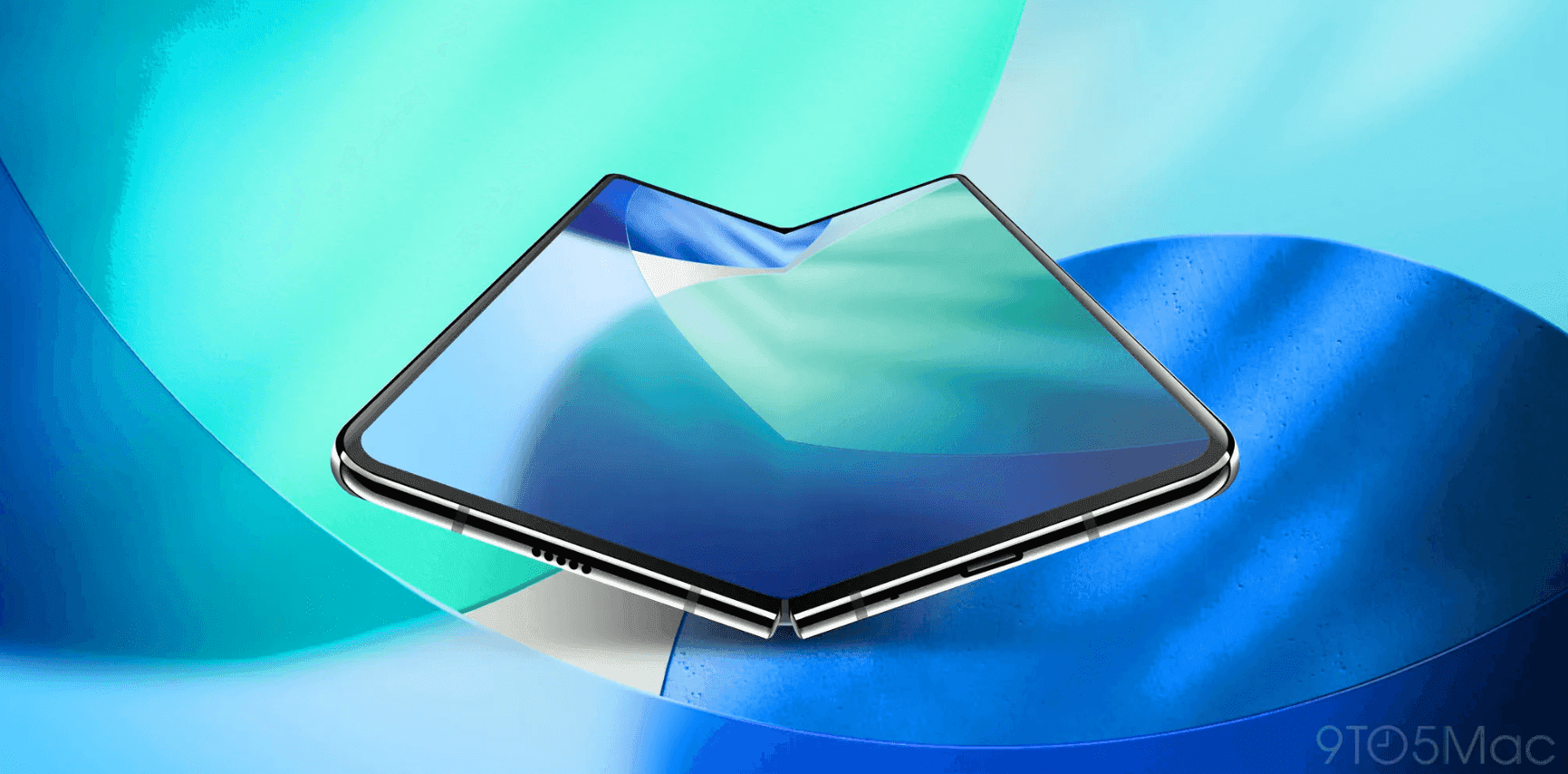 Hình ảnh concept iPhone gập, đại diện cho đối thủ của iPhone 18 Pro Max trong cuộc chiến flagship