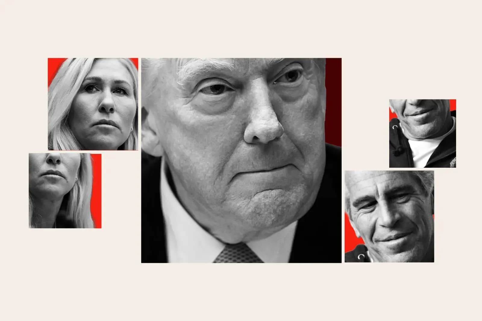 Hình ảnh ghép của Donald Trump và Jeffrey Epstein, tượng trưng cho những nhân vật quyền lực bị cuốn vào hồ sơ Epstein.