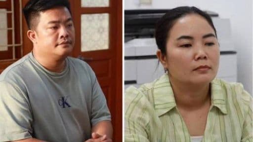 Hình ảnh hai người bị bắt giữ, tượng trưng cho sự nghiêm minh của pháp luật và phản ứng kiên quyết của thể chế đối với hành vi vi phạm.