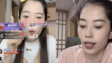 Hình ảnh hai người phụ nữ đang livestream, tượng trưng cho các hành vi phát ngôn phản cảm trên mạng xã hội.