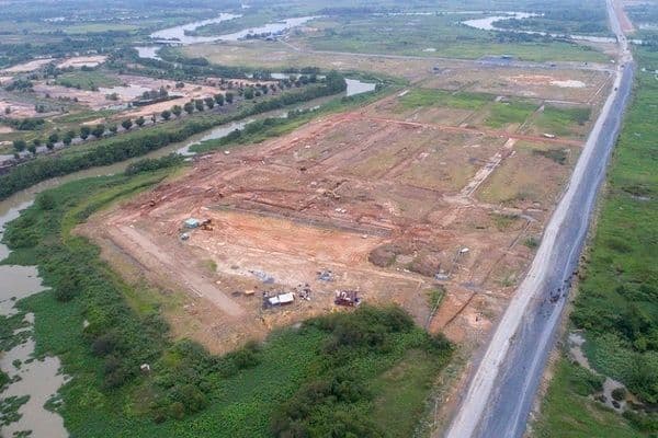 Hình ảnh một dự án đất đai liên quan đến công ty gia đình bà Phan Thị Mỹ Thanh, nơi xảy ra xung đột lợi ích.