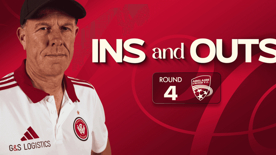 Hình ảnh quảng bá trận đấu vòng 4 giữa Western Sydney Wanderers và Adelaide United.