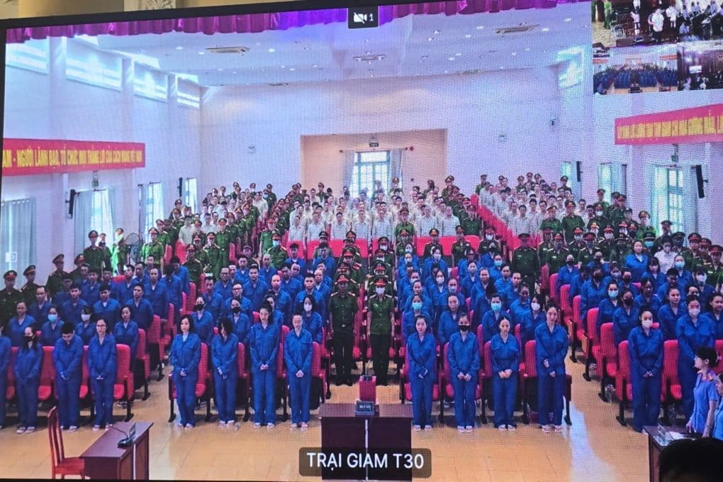 Hình ảnh từ trại giam T30, nơi các bị cáo trong đại án VN10 bị tạm giữ.
