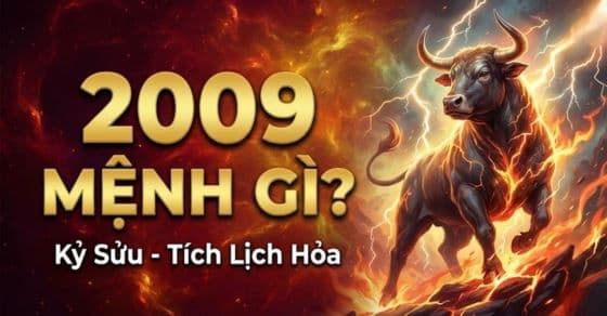 Hình ảnh trâu Kỷ Sửu năm 2009 mạnh mẽ giữa sấm sét và lửa, thể hiện sự năng động và khả năng biến đổi của lịch âm trong tương lai hiện đại.