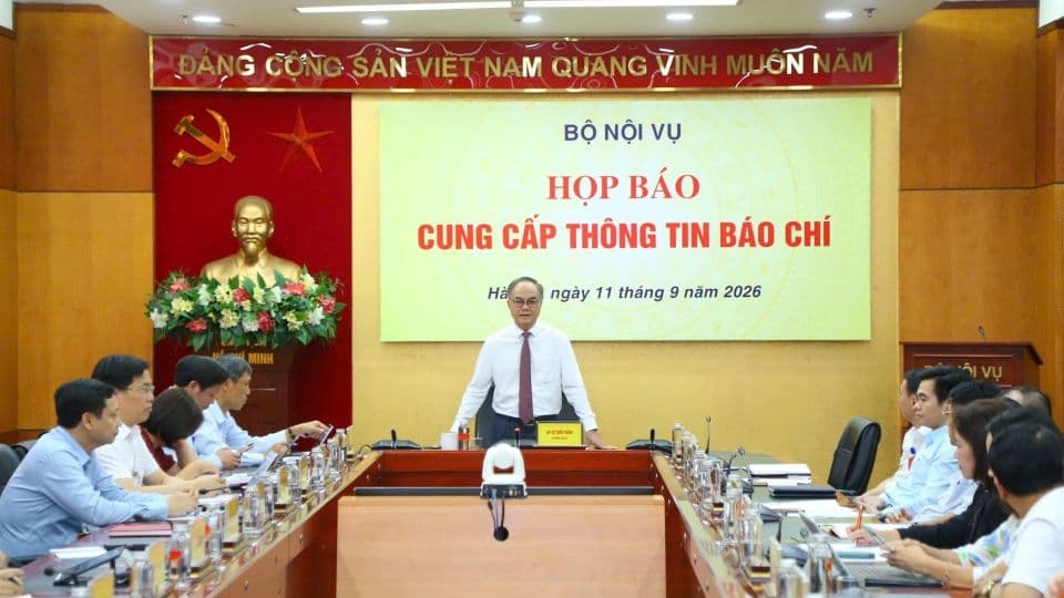 Họp báo của Bộ Nội vụ công bố thông tin về chương trình chuyển đổi số quốc gia