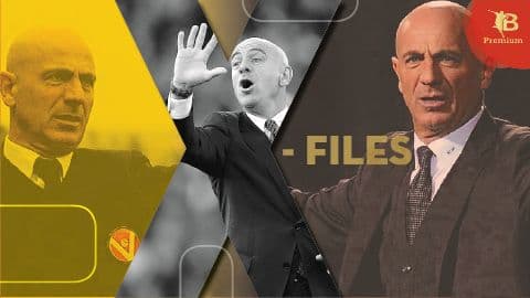 Huấn luyện viên bóng đá Luciano Spalletti trong nhiều tư thế, tượng trưng cho áp lực và chiến thuật trong bóng đá chuyên nghiệp.