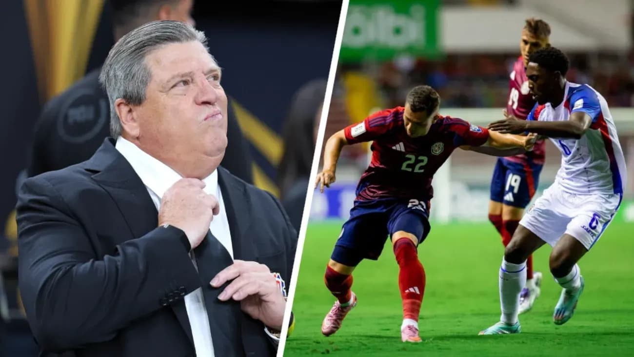 Huấn luyện viên Miguel Herrera của Costa Rica và cầu thủ trên sân sau trận hòa 3-3 đầy tiếc nuối.