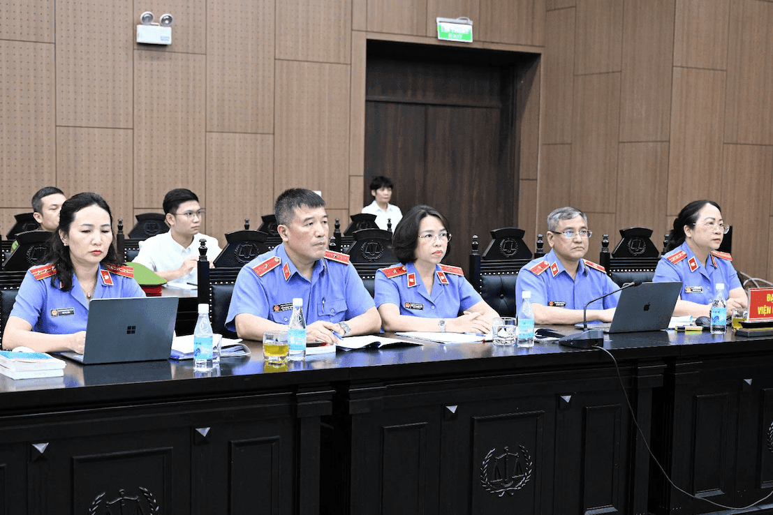 Đại diện Viện Kiểm sát tại phiên tòa xét xử cựu Bộ trưởng Nguyễn Thị Kim Tiến.