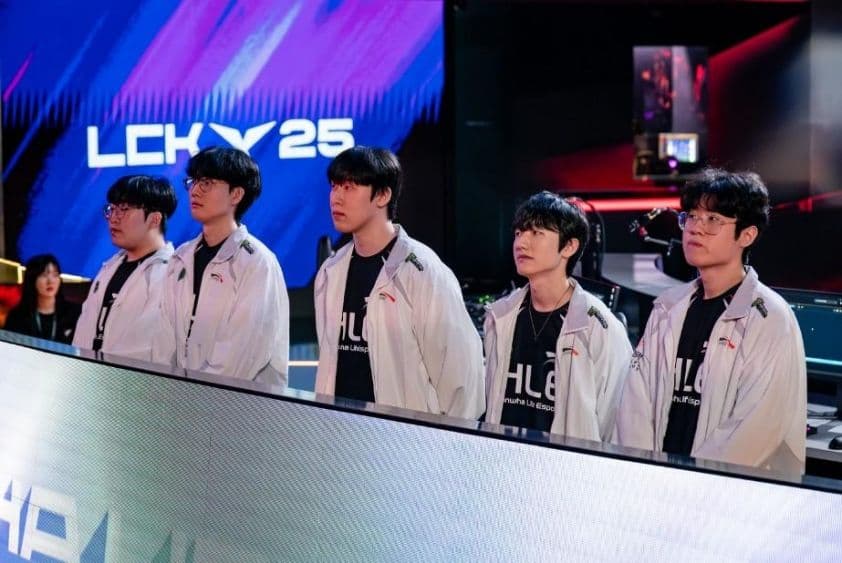 Đội hình Hanwha Life Esports (HLE) trên sân khấu LCK Playoffs 2025