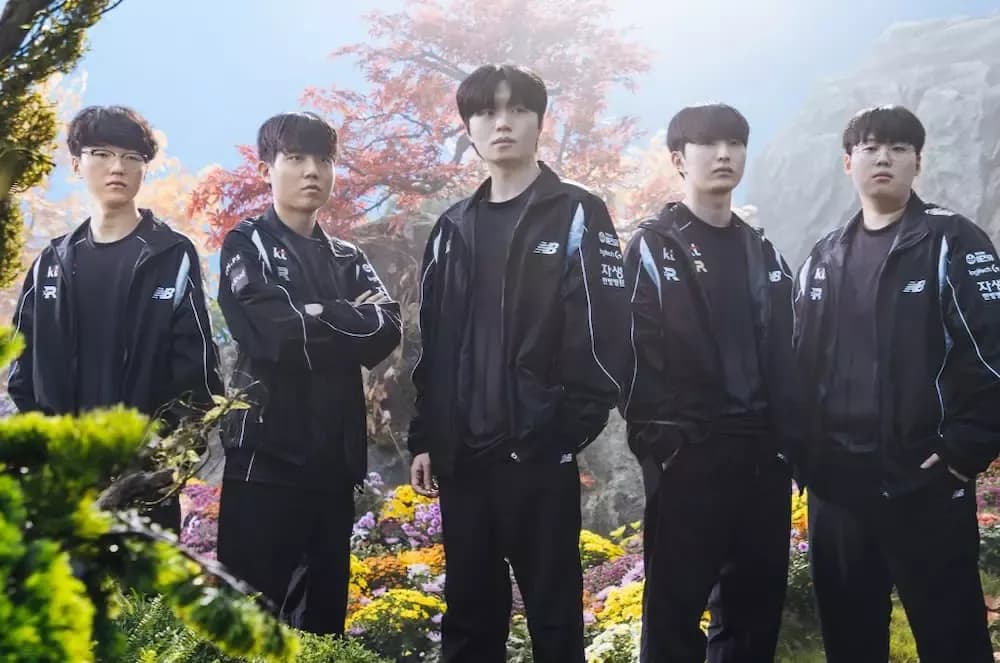 Đội hình KT Rolster tại CKTG 2025, với Bdd là người đi đường giữa