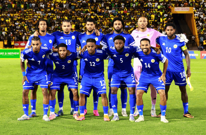 Đội hình tuyển Curacao trước trận đấu vòng loại World Cup 2026.