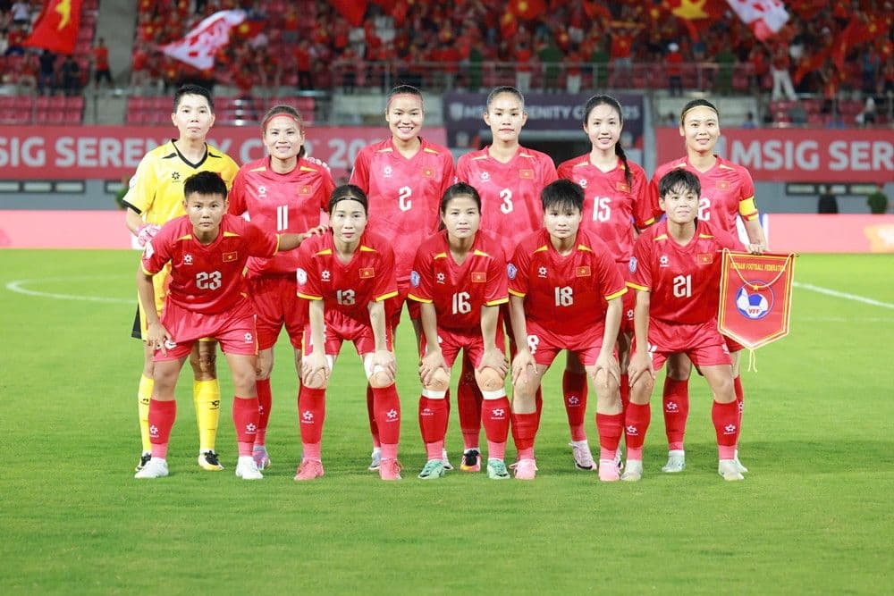 Đội hình tuyển nữ Việt Nam thể hiện chiều sâu đội hình và sự chuẩn bị kỹ lưỡng.
