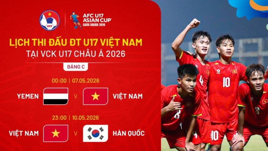 Đội hình U17 Việt Nam sẵn sàng cho các trận đấu tại VCK U17 châu Á 2026