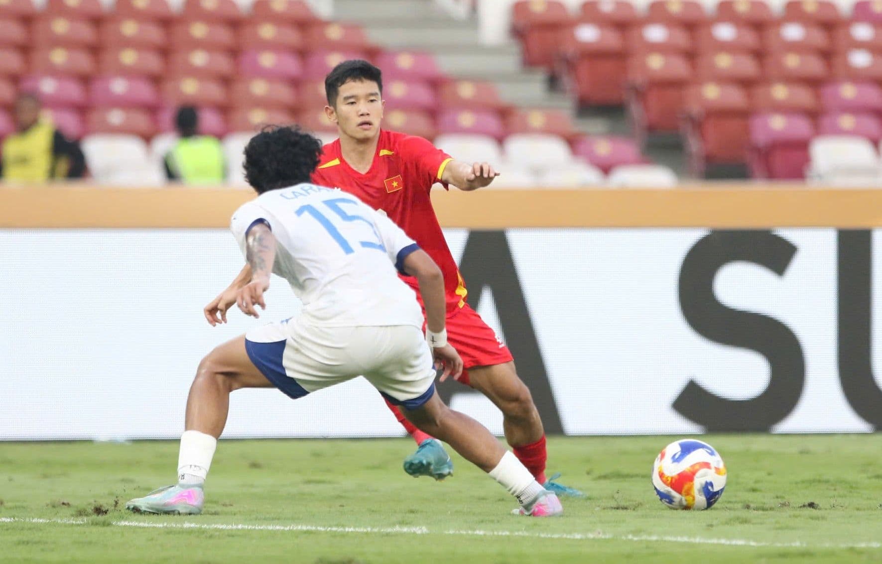 Đội hình xuất phát U23 Việt Nam trong trận bán kết với U23 Philippines