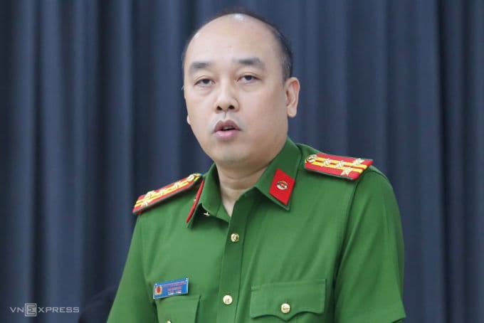 Đại tá Nguyễn Đức Long, Phó giám đốc Công an Hà Nội, phát biểu về việc rà soát vụ AntEX.