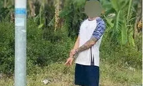 Đối tượng xăm trổ bị bắt giữ vì hành vi mờ ám, thể hiện sự nghiêm minh của pháp luật.