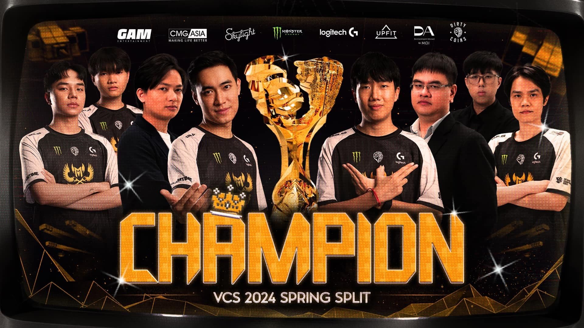 Đội tuyển GAM Esports ăn mừng chức vô địch VCS 2024, sẵn sàng cho MSI 2025